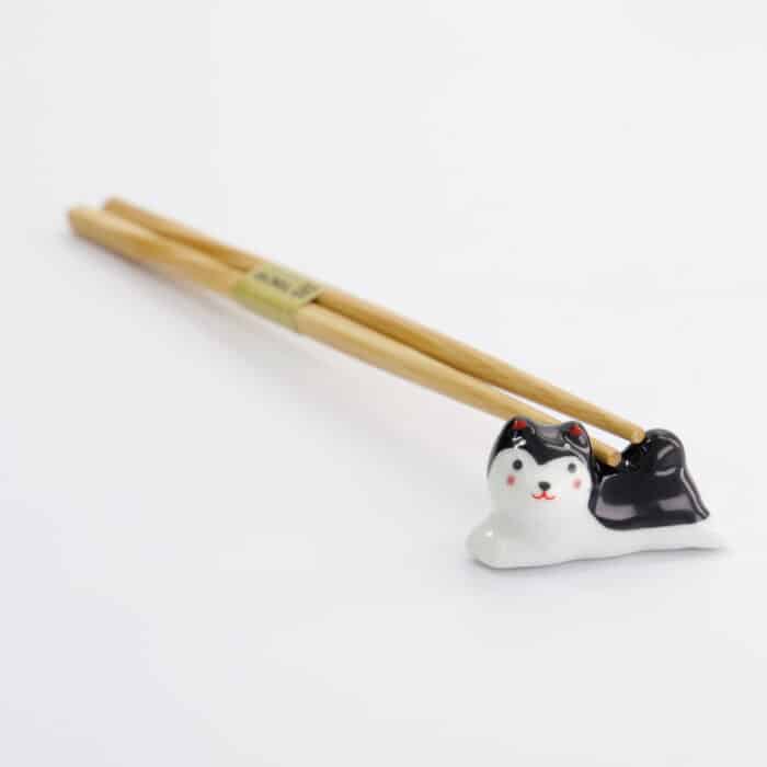 Tokyo Design Studio - Chopstick Houder - Shiba - Zwart/Wit - Afbeelding 4