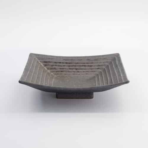 Tokyo Design Studio - Mino Craft - Vierkant Bord - 18,5x18,8x4,4 cm - Grijs