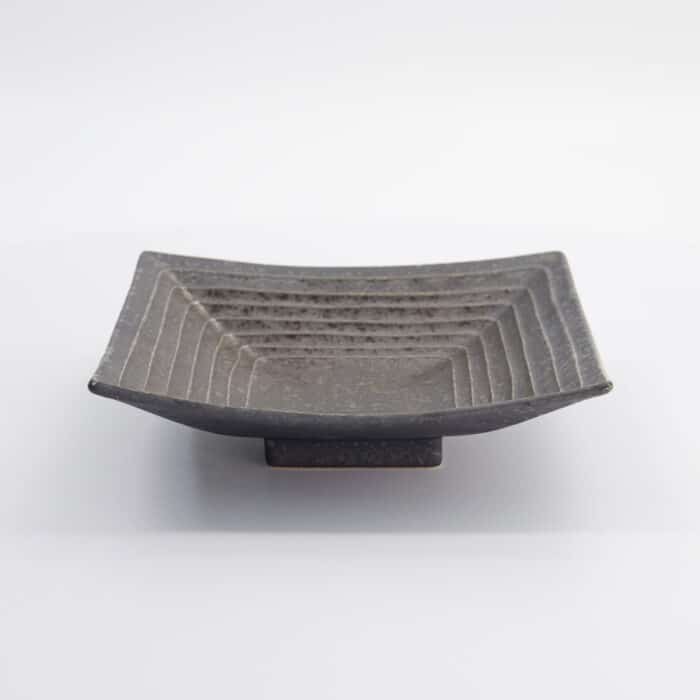 Tokyo Design Studio - Mino Craft - Vierkant Bord - 18,5x18,8x4,4 cm - Grijs