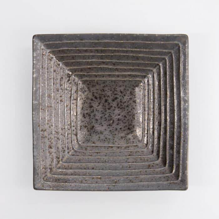 Tokyo Design Studio - Mino Craft - Vierkant Bord - 18,5x18,8x4,4 cm - Grijs - Afbeelding 2