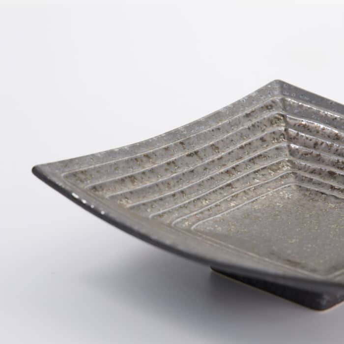 Tokyo Design Studio - Mino Craft - Vierkant Bord - 18,5x18,8x4,4 cm - Grijs - Afbeelding 4