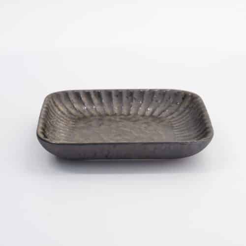 Tokyo Design Studio - Mino Craft - Square Plate - 16x16x2.5cm - Grey