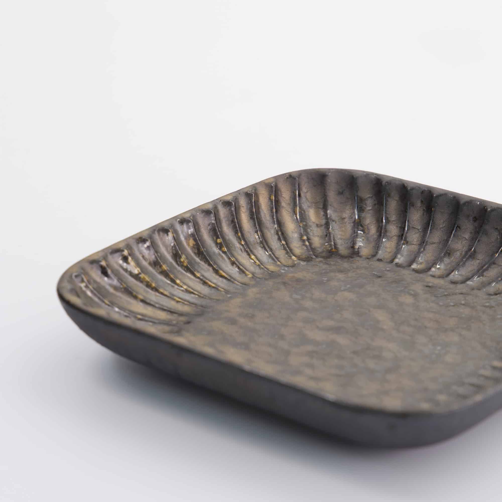 Tokyo Design Studio - Mino Craft - Vierkante Bord - 16x16x2.5cm - Grijs - Afbeelding 2