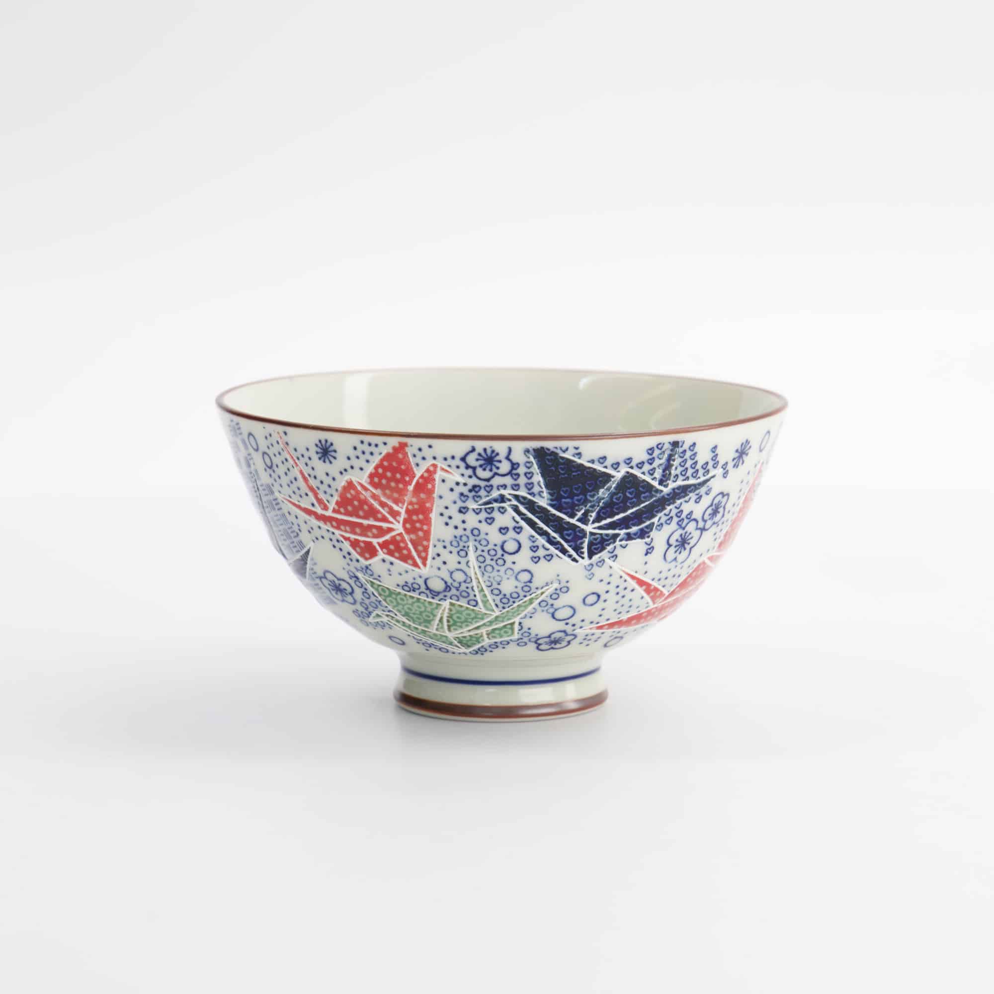 Tokyo Design Studio - Kawaii - Rijstkom - Origami Kraanvogel - 11.5x6cm - 300ml - Blauw - Afbeelding 3