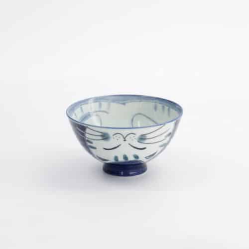 Tokyo Design Studio – Kawaii – Rijstkom – Kat – 11,5x6cm – 300ml – Blauw