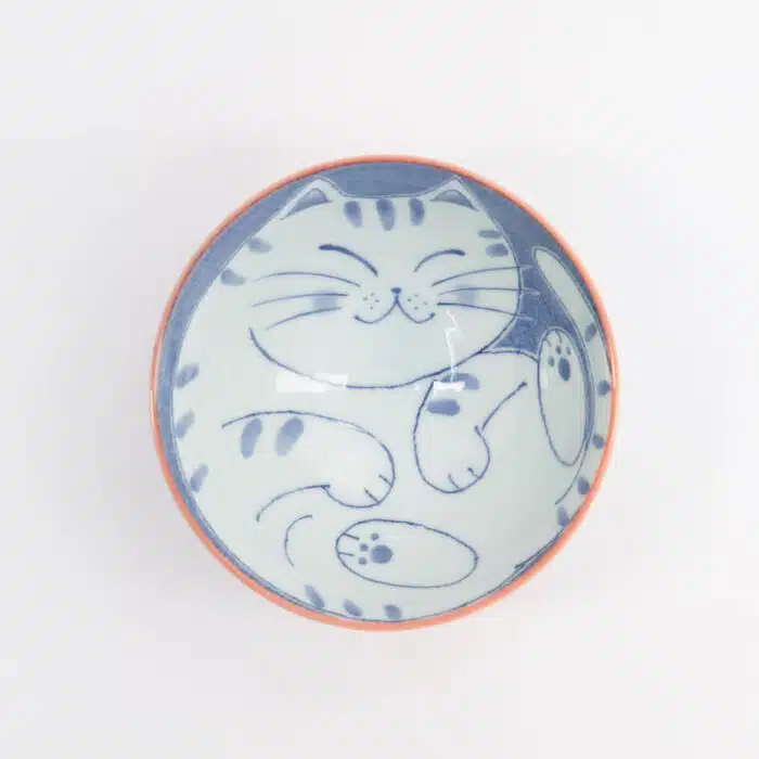 Tokyo Design Studio - Kawaii - Rijstkom - Kat - 11,5x6cm - 300ml - Rood - Afbeelding 4