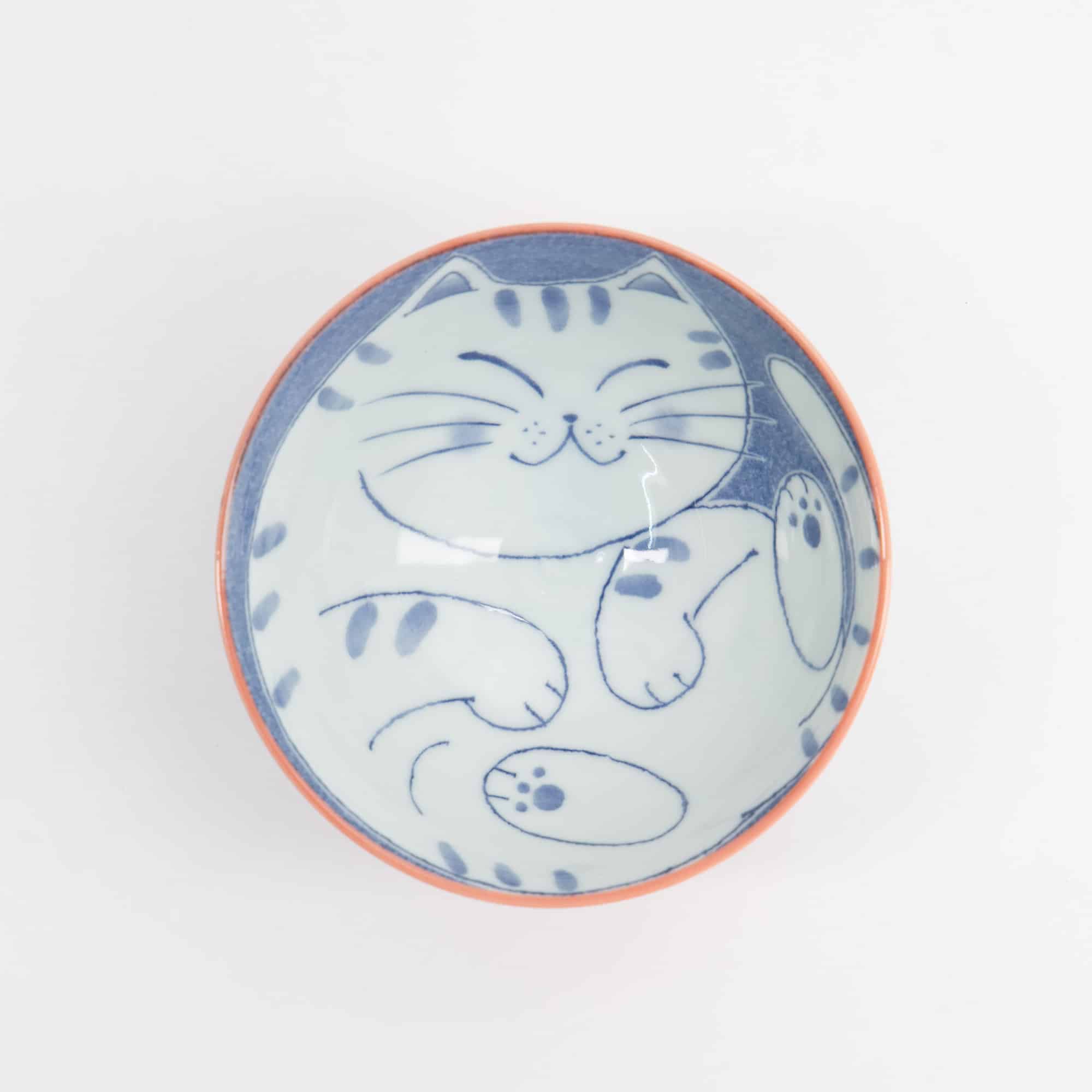 Tokyo Design Studio - Kawaii - Rijstkom - Kat - 11,5x6cm - 300ml - Rood - Afbeelding 4