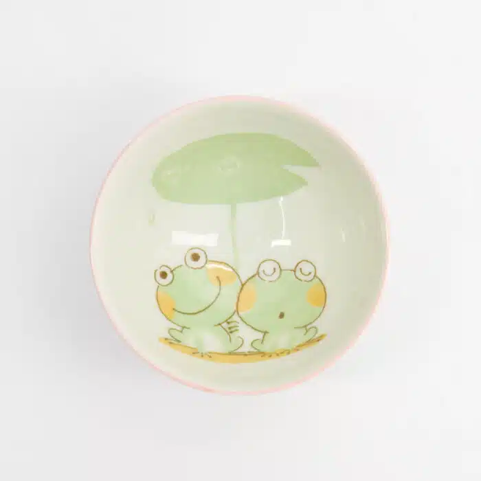 Tokyo Design Studio – Kawaii Rijstkom – Kikker – Roze – 11,4x6,2cm – 300ml - Afbeelding 2