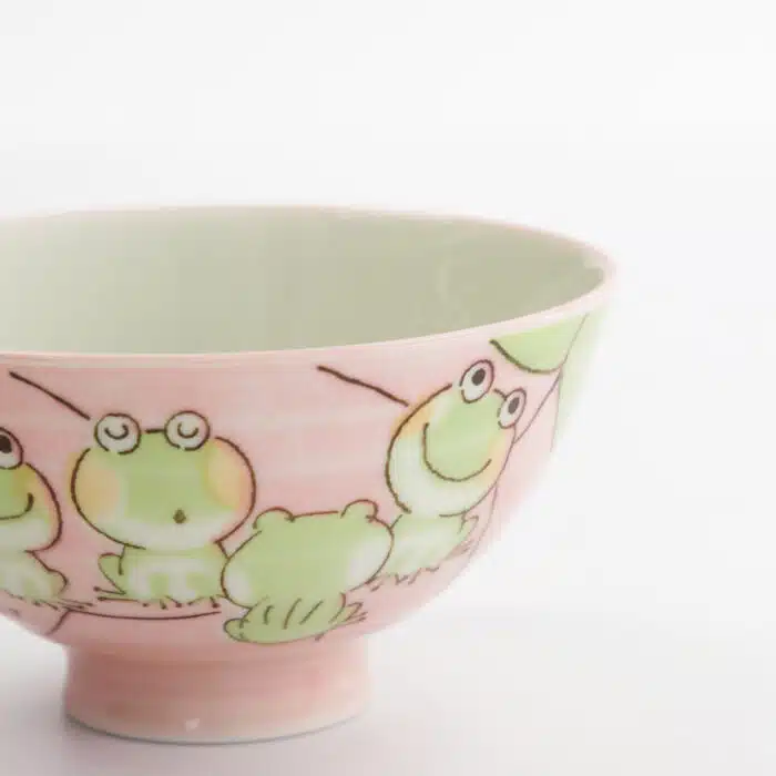 Tokyo Design Studio – Kawaii Rijstkom – Kikker – Roze – 11,4x6,2cm – 300ml - Afbeelding 3