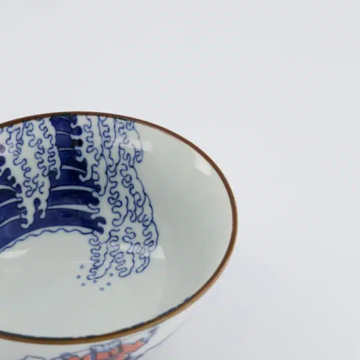 Tokyo Design Studio - Kawaii - Tayo Kom - 15x7cm - Wave Cat - Blauw/Rood - Afbeelding 4