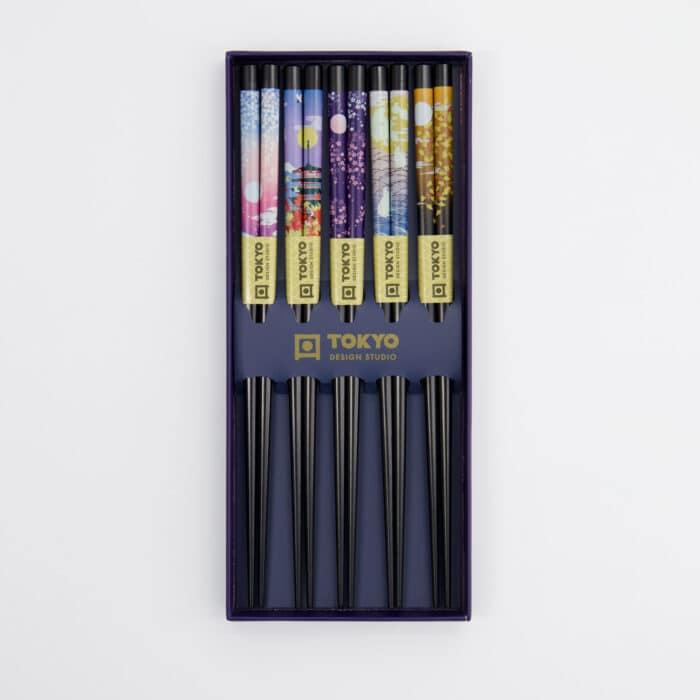 Tokyo Design Studio – Chopstick Giftset – 5 paar – Temple - Afbeelding 3