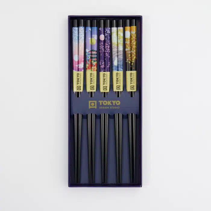 Tokyo Design Studio – Chopstick Giftset – 5 paar – Temple - Afbeelding 3