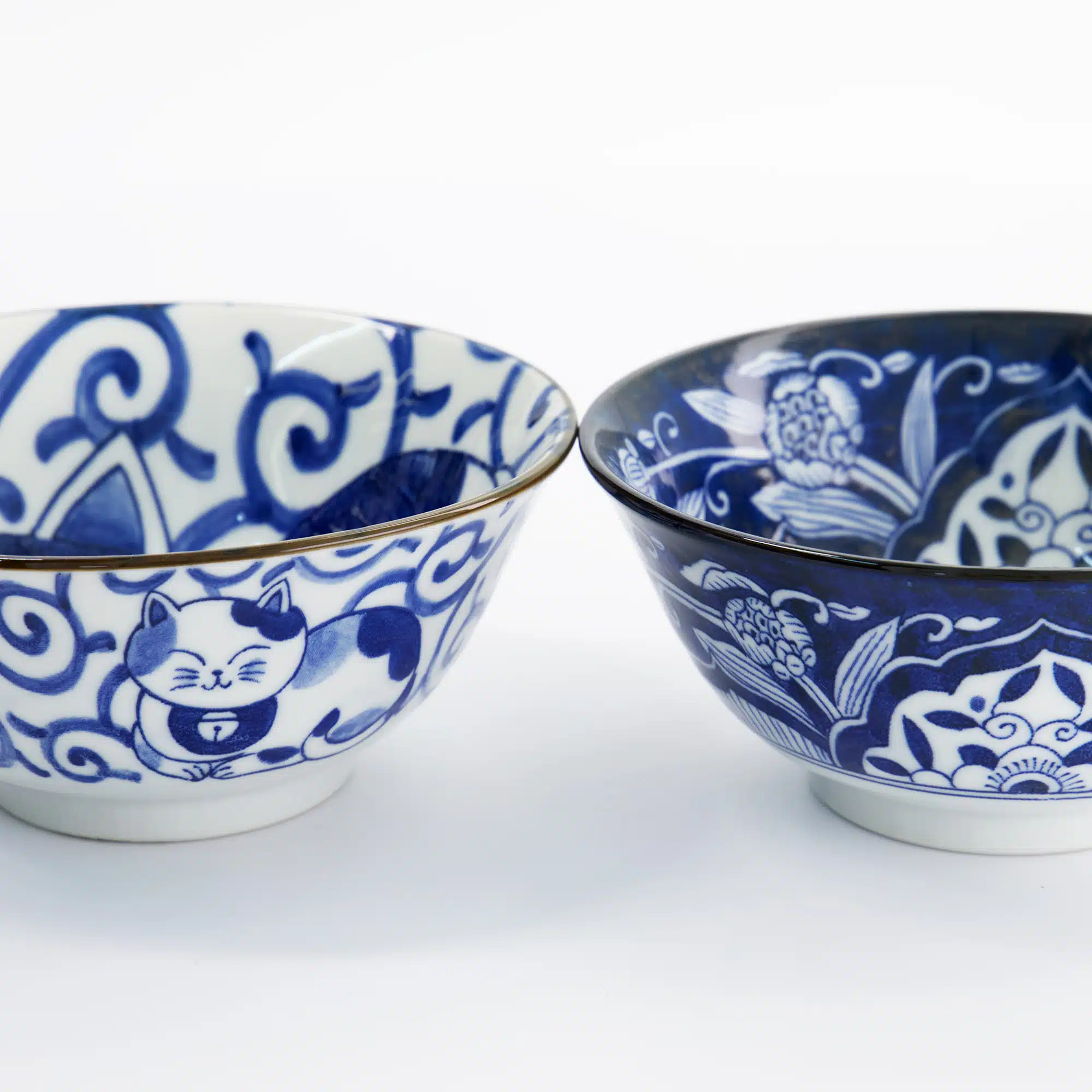 Tokyo Design Studio - Kawaii - Kat - Tayo Kom Giftset - 2 stuks met eetstokjes - 14.9x6.7cm - 500ml - Variant B - Afbeelding 2