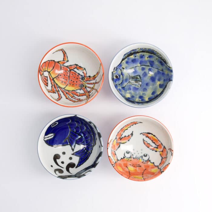 Tokyo Design Studio - Seafood - Kommen Giftset 4-delig - 11.2x6.2cm - 300ml - Afbeelding 2
