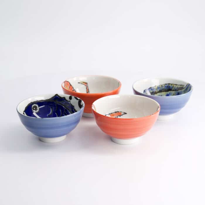 Tokyo Design Studio - Seafood - Kommen Giftset 4-delig - 11.2x6.2cm - 300ml - Afbeelding 3