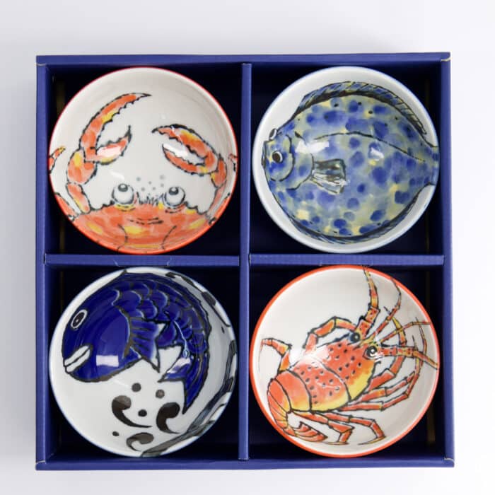Tokyo Design Studio - Seafood - Kommen Giftset 4-delig - 11.2x6.2cm - 300ml - Afbeelding 4