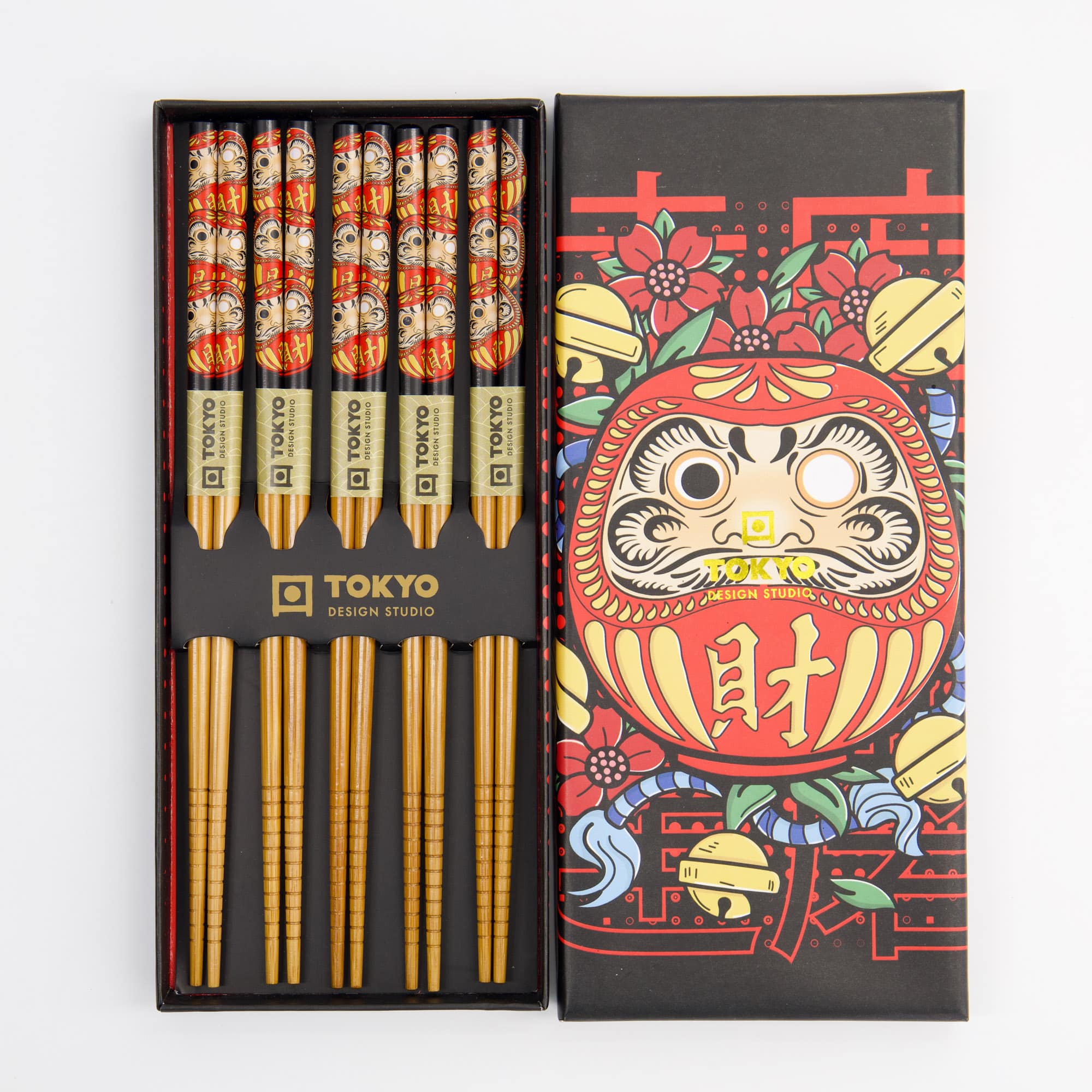 Tokyo Design Studio - Daruma - Chopstick Giftset - 5 stuks - Afbeelding 6