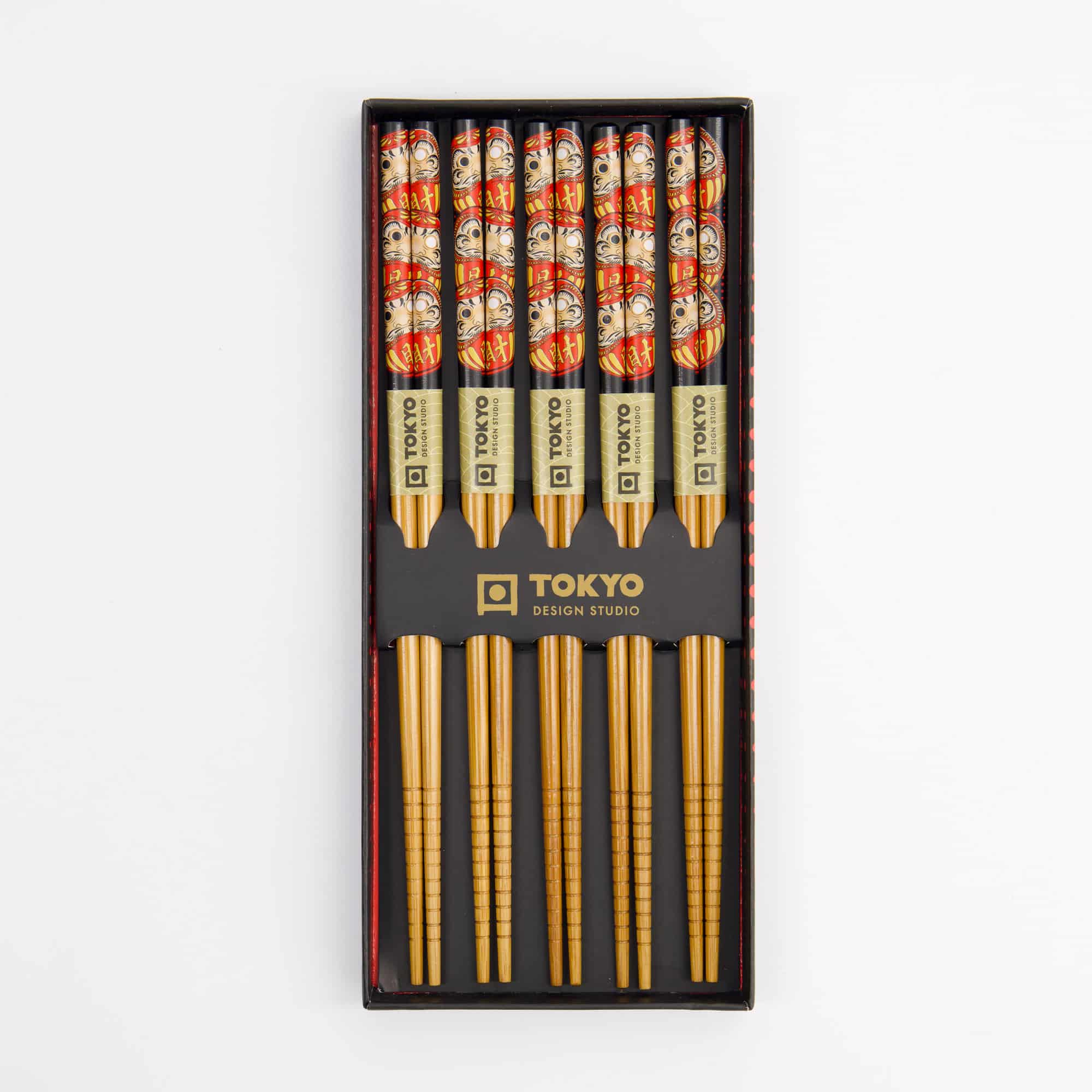 Tokyo Design Studio - Daruma - Chopstick Giftset - 5 stuks - Afbeelding 2