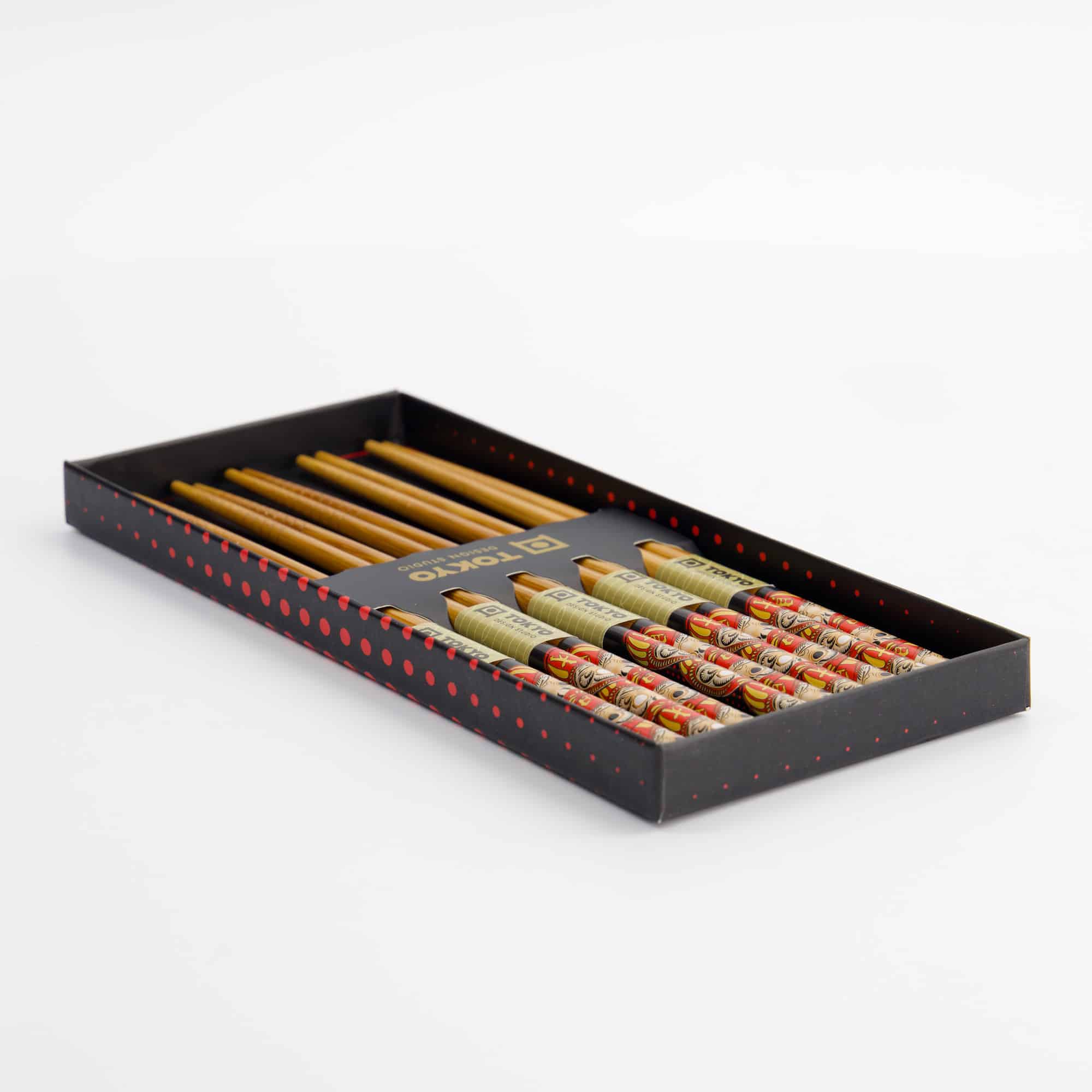 Tokyo Design Studio - Daruma - Chopstick Giftset - 5 stuks - Afbeelding 4