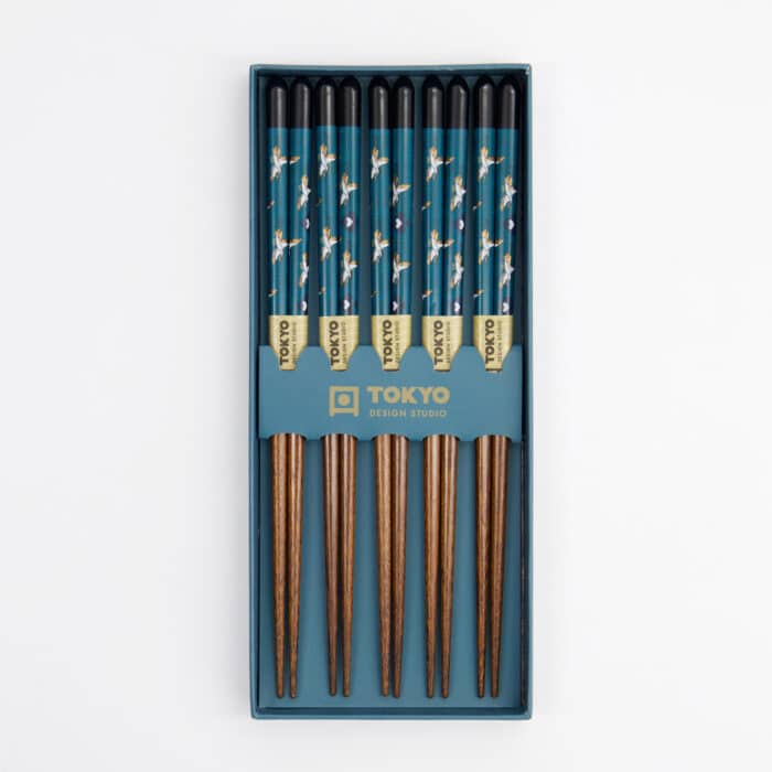 Tokyo Design Studio - Chopsticks - Kraanvogel - Set van 5 - Afbeelding 2