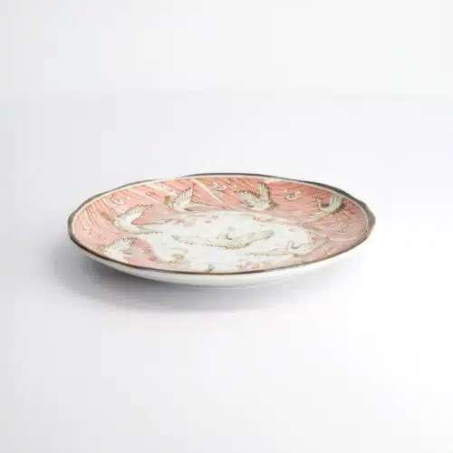 Tokyo Design Studio - Kraanvogel Bord - Roze - 16,5x2cm
