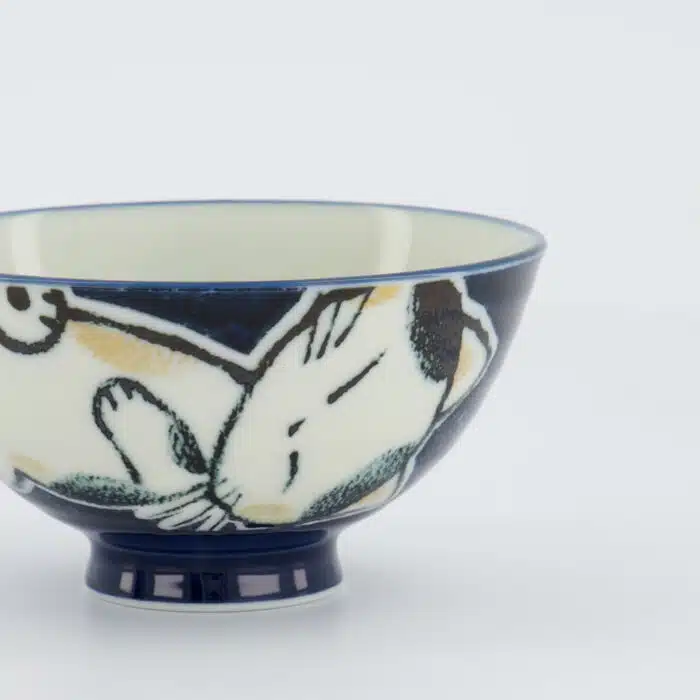 Tokyo Design Studio - Kawaii Rijstkom - Slapende Kat - Blauw - 11.5x6cm - Afbeelding 4