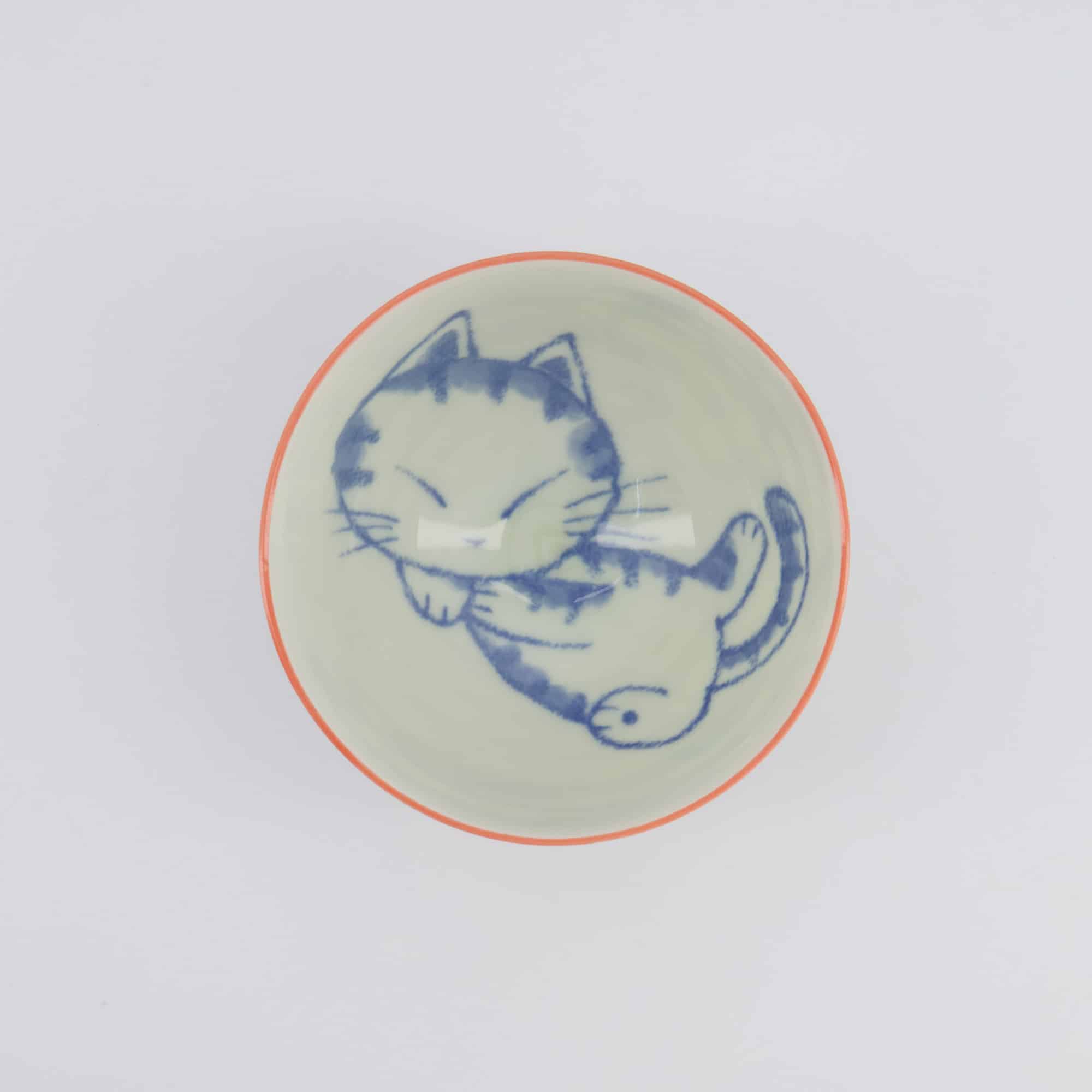 Tokyo Design Studio - Kawaii Rijstkom - Slapende Kat - Rood - 11.5x6cm - Afbeelding 4