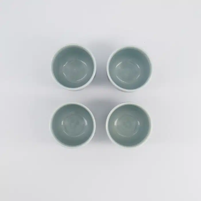Tokyo Design Studio - Bekerset Cadeau - 4 Paar - Blauw/Wit - 160ml - 6.5x7.5cm - Afbeelding 6