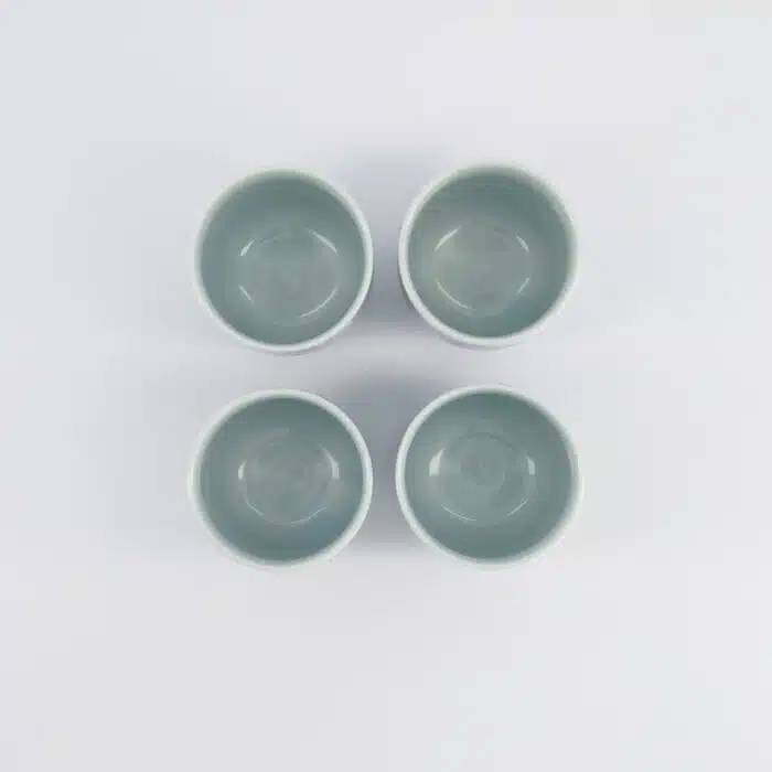 Tokyo Design Studio - Bekerset Cadeau - 4 Paar - Blauw/Wit - 160ml - 6.5x7.5cm - Afbeelding 3