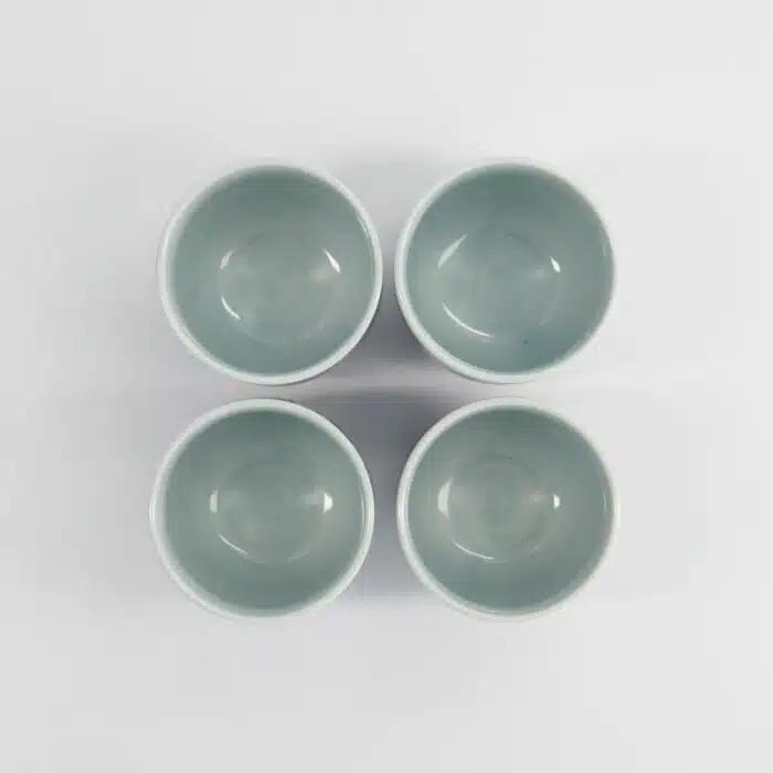 Tokyo Design Studio - Bekerset Cadeau - 4 Paar - Blauw/Wit - 160ml - 6.5x7.5cm - Afbeelding 5