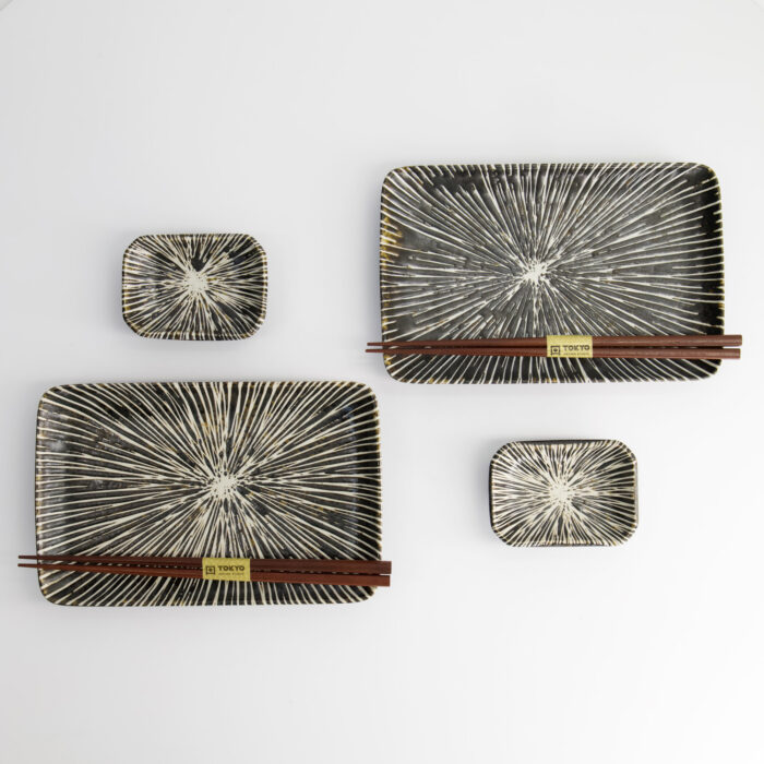 Tokyo Design Studio - Brown Tokusa - Sushi Giftset - 2 Persoons - 20.8x13.3x2.5cm & 8.8x6.3x2.5cm - Afbeelding 3