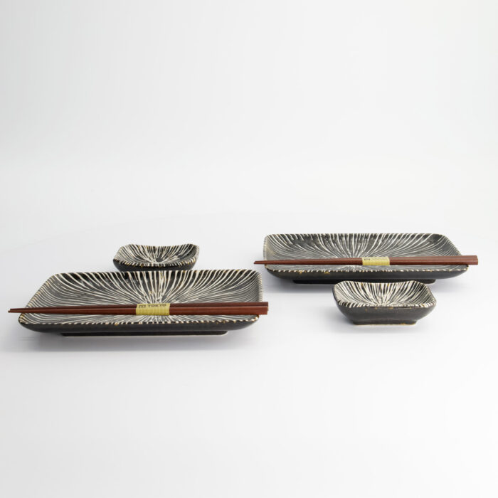 Tokyo Design Studio - Brown Tokusa - Sushi Giftset - 2 Persoons - 20.8x13.3x2.5cm & 8.8x6.3x2.5cm - Afbeelding 5