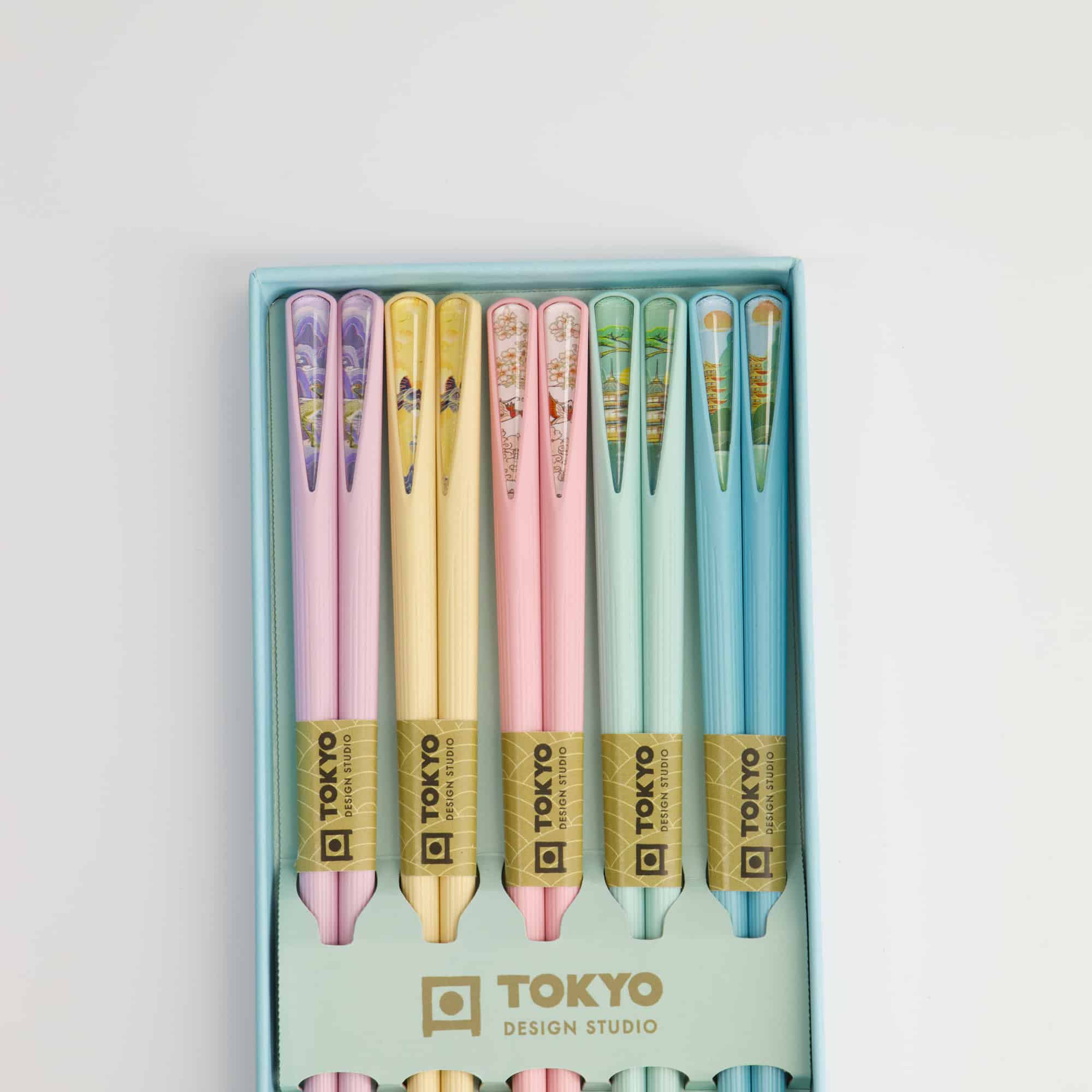 Tokyo Design Studio – Chopsticks Giftset - Set van vijf - Temple Spring - Afbeelding 4