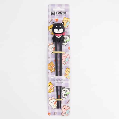 Tokyo Design Studio - Kinder Chopsticks - Shiba - Zwart - 22cm