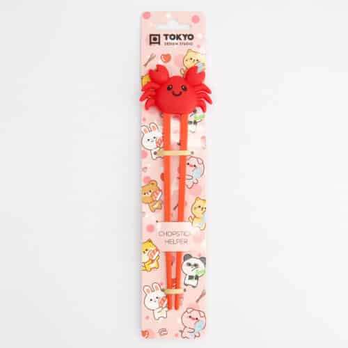 Tokyo Design Studio - Kinder Chopsticks - Krab - Rood - 22cm