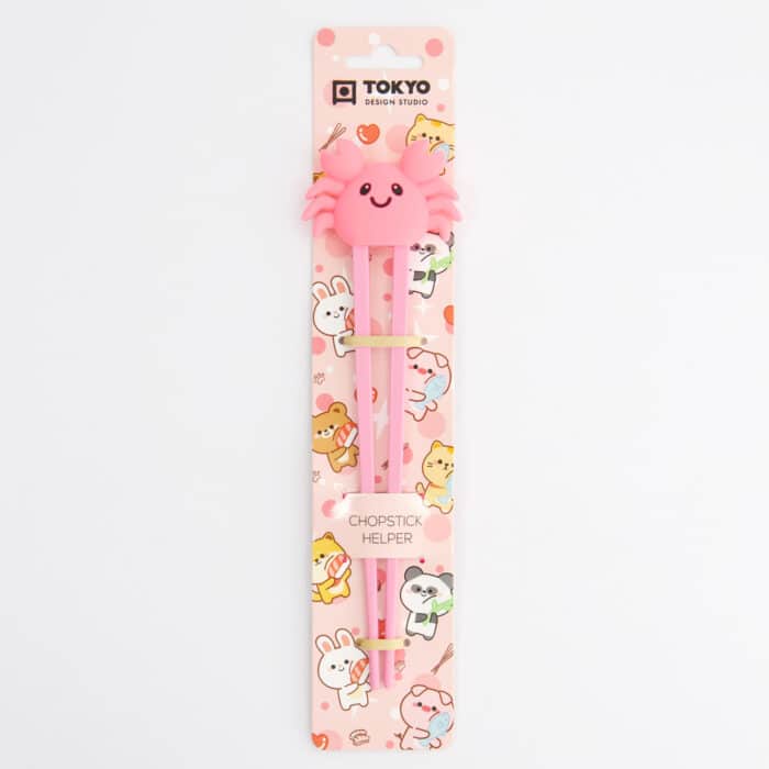 Tokyo Design Studio - Kinder Chopsticks - Krab - Roze - 22cm