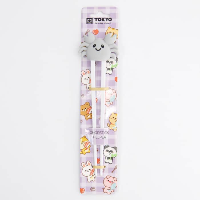 Tokyo Design Studio - Kinderen Chopsticks - Krab - Grijs - 22cm