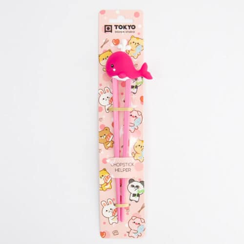 Tokyo Design Studio - Kinder Chopsticks - Walvis - Roze - 22cm
