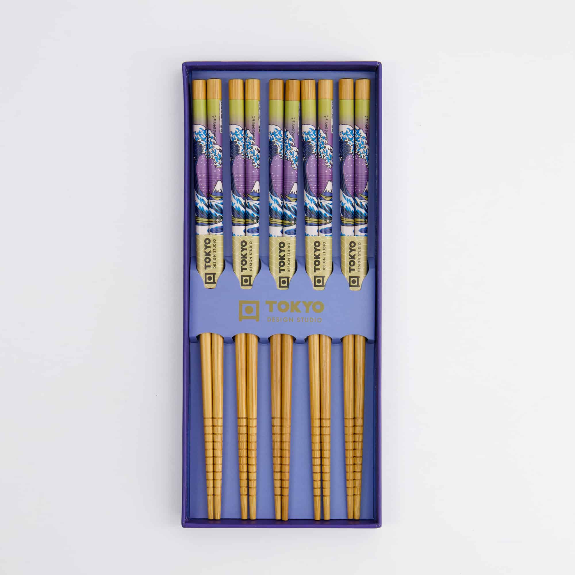 Tokyo Design Studio – Chopsticks Giftset - Set van vijf - Wave - Afbeelding 4