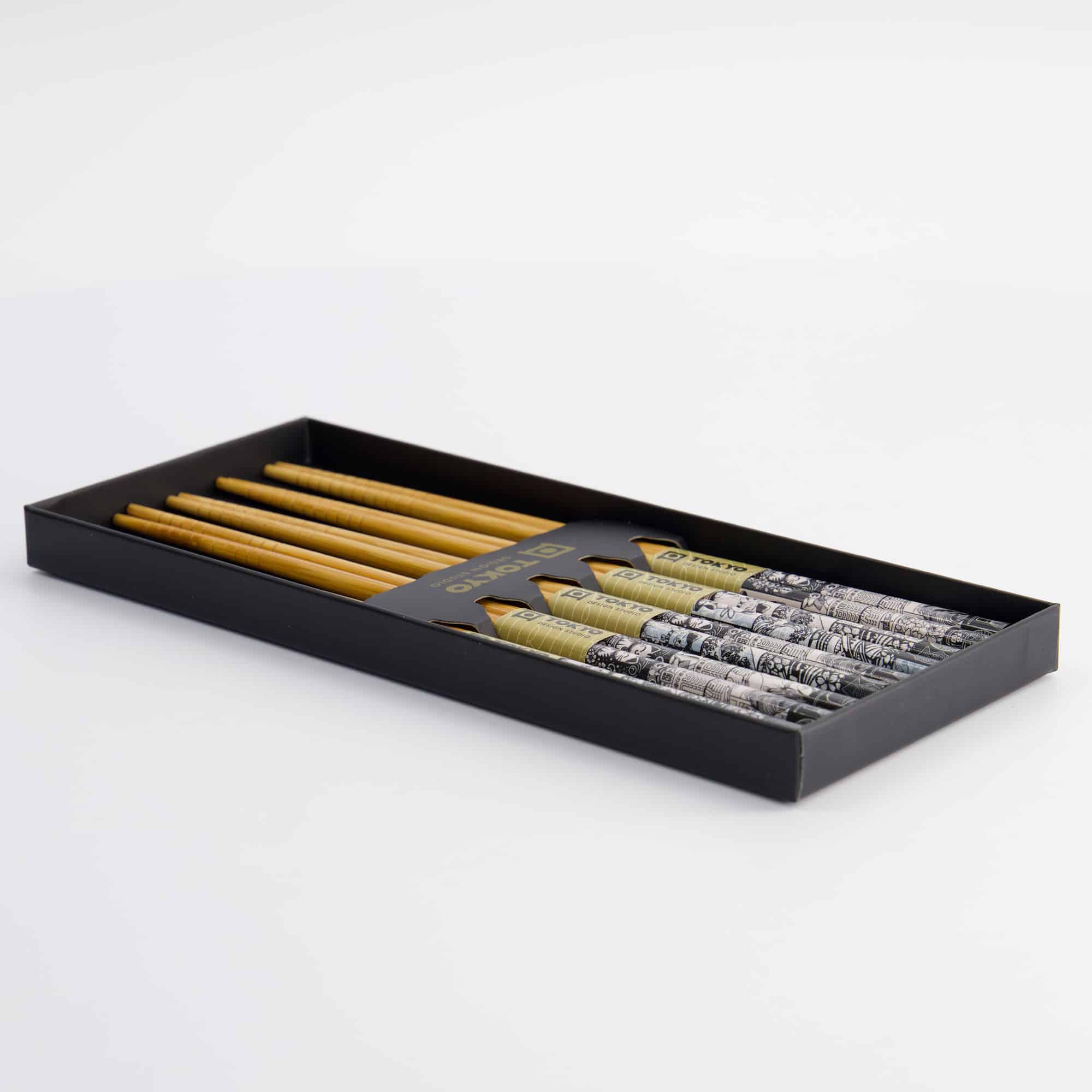 Tokyo Design Studio – Chopsticks Giftset - Set van vijf - Tokyo Fan - Afbeelding 6