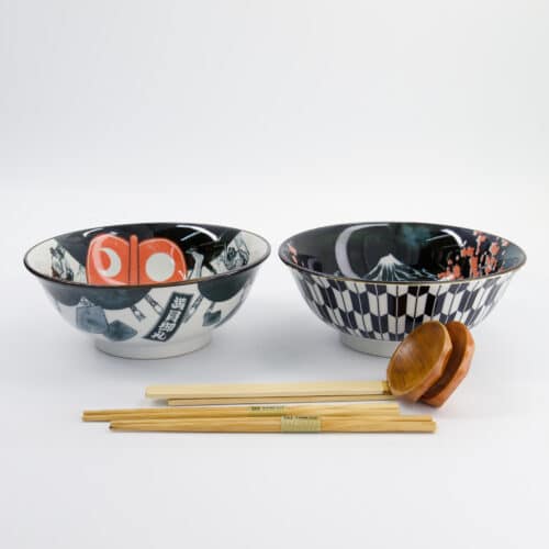 Tokyo Design Studio - Asakusa - Ramen Kom Giftset - 6-delig - 20.5x8cm - 1250ml - Variant 2