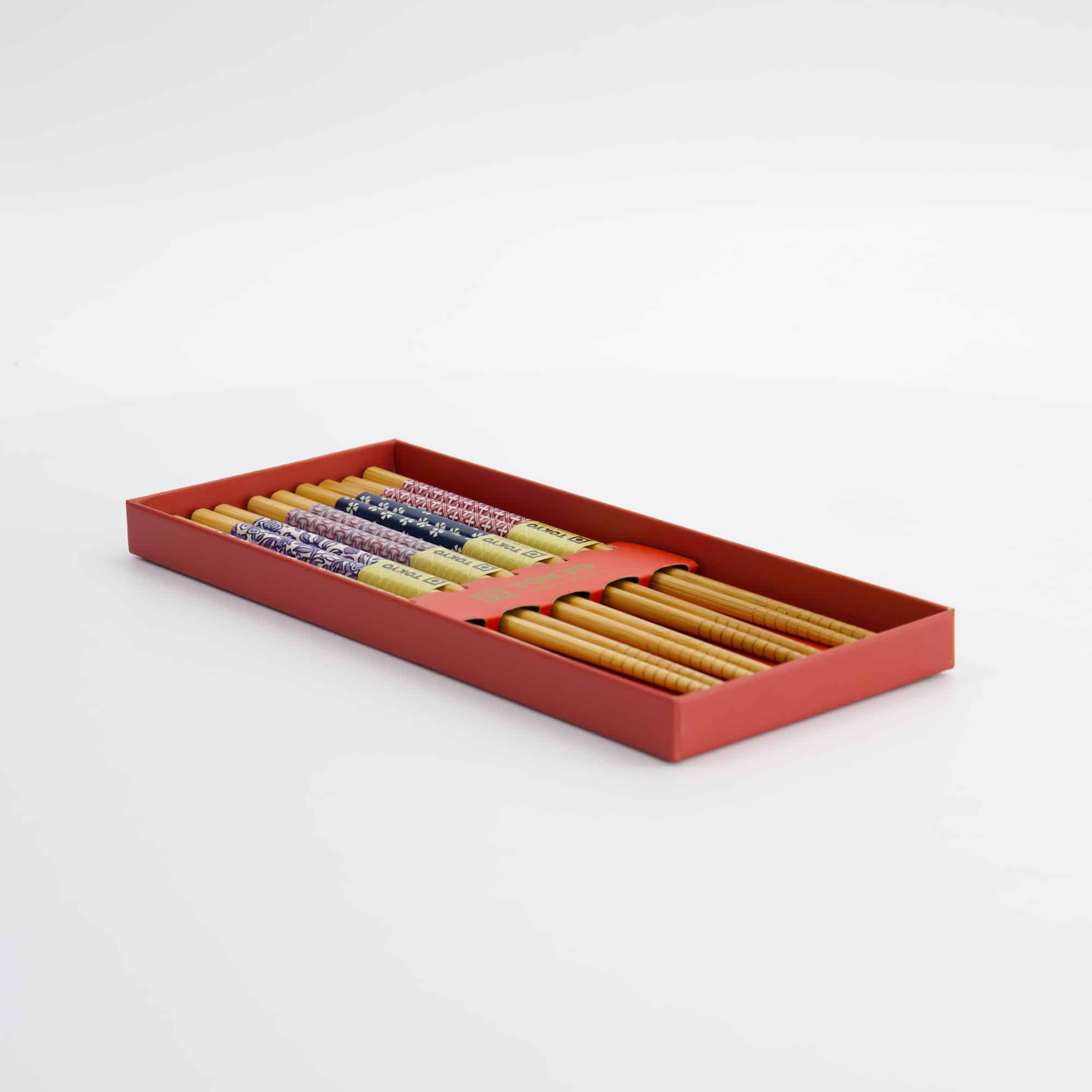 Tokyo Design Studio – Chopsticks Giftset – Set van vijf – Sakura – Japanse Eetstokjes Cadeauset - Afbeelding 4