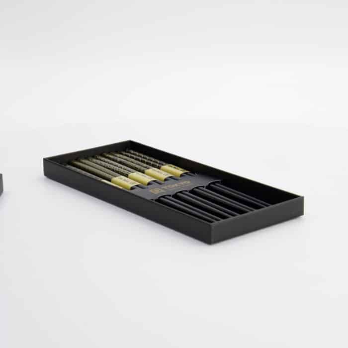 Tokyo Design Studio – Eetstokjes Giftset – Set van vijf – Goud - Afbeelding 5