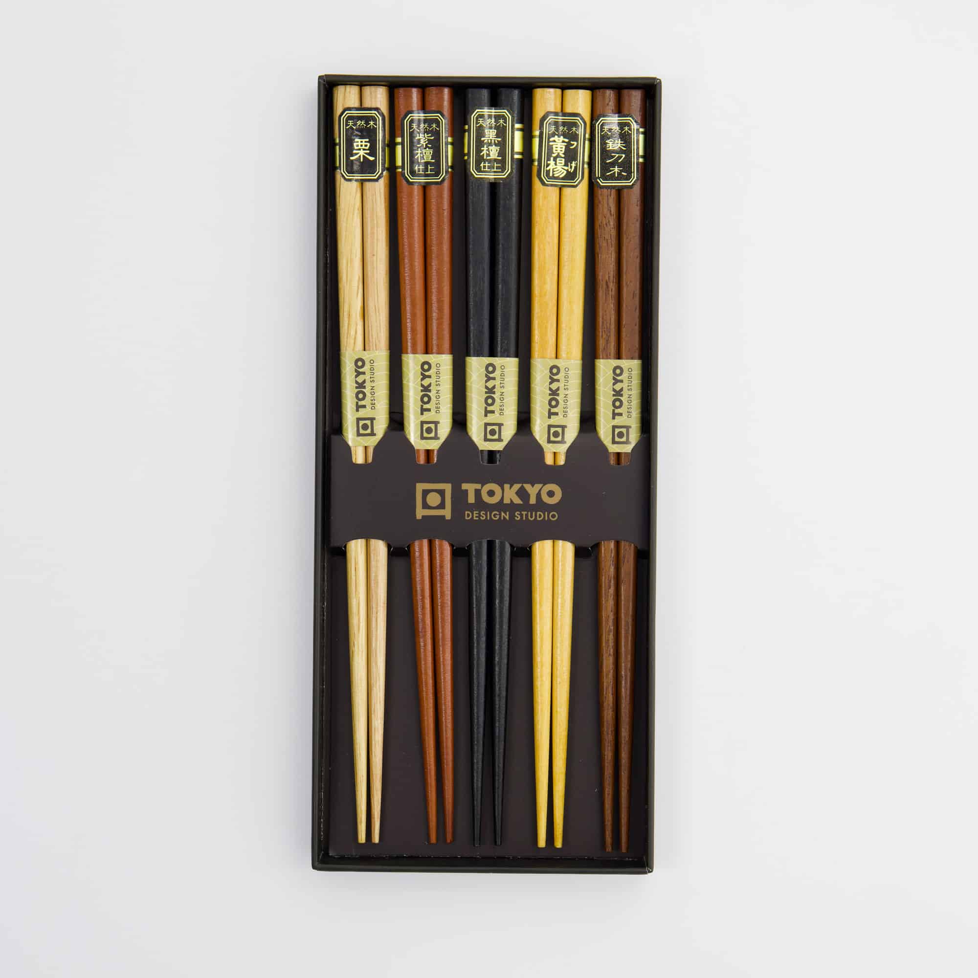 Tokyo Design Studio – Eetstokjes Giftset – Set van vijf – Silver Dragon - Afbeelding 3