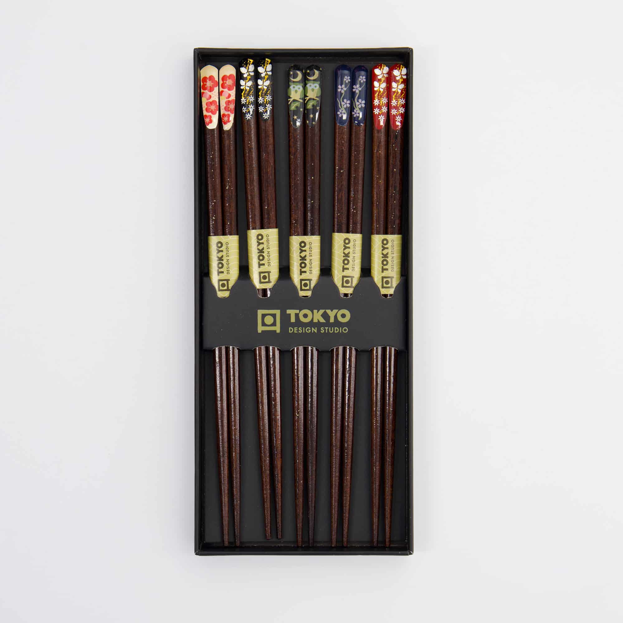 Tokyo Design Studio – Chopsticks Giftset – Set van vijf – Night Sakura - Afbeelding 3