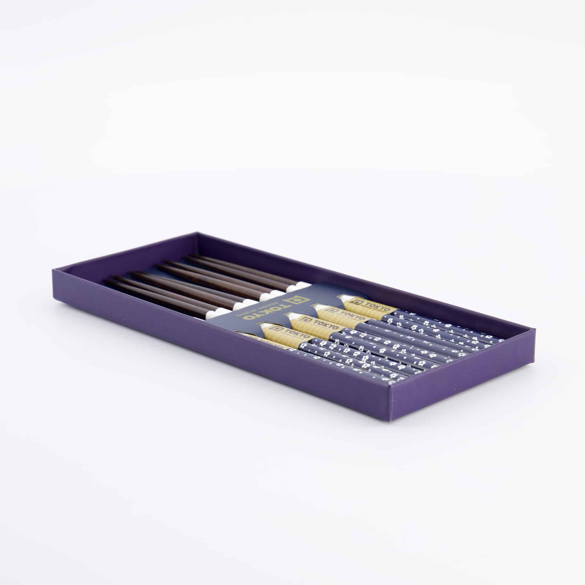 Tokyo Design Studio - Chopstick Giftset - Blue Flower - Vijfdelig - Afbeelding 3
