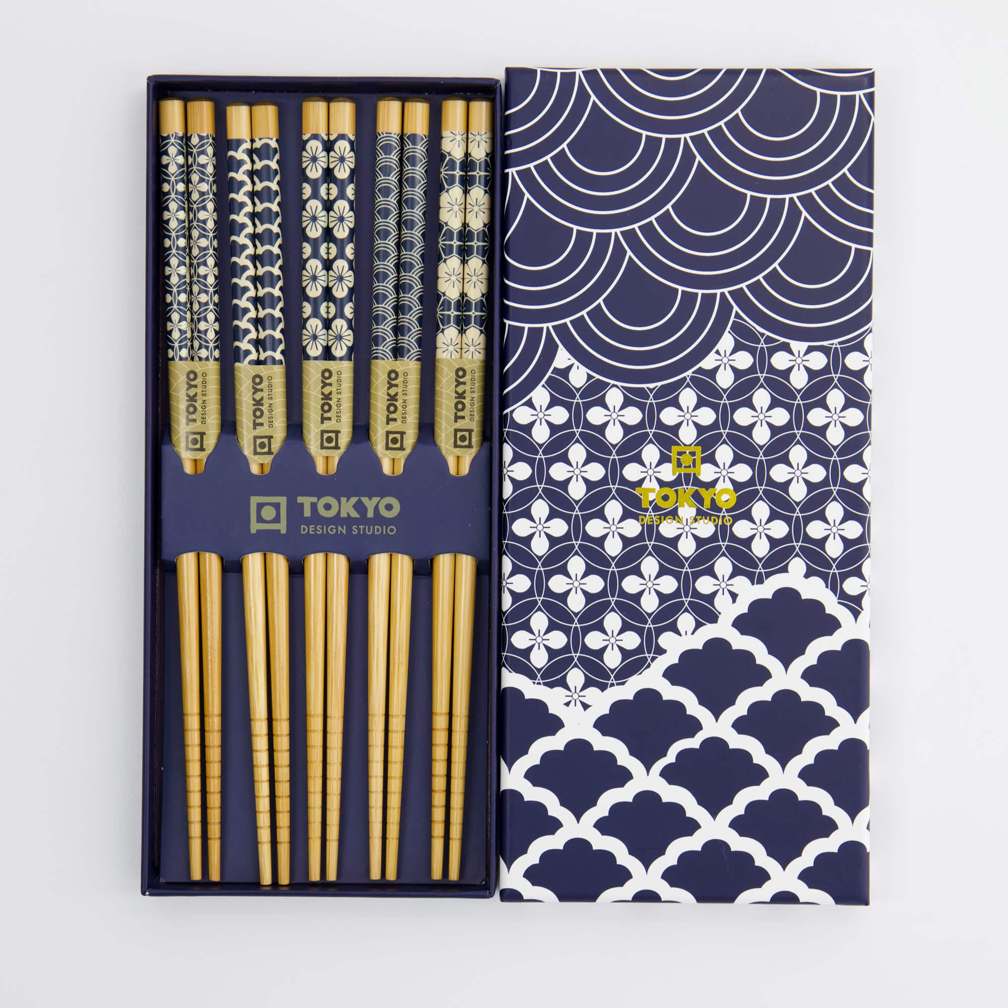 Tokyo Design Studio - Chopstick Giftset - Blue Wave - vijfdelig - Afbeelding 2