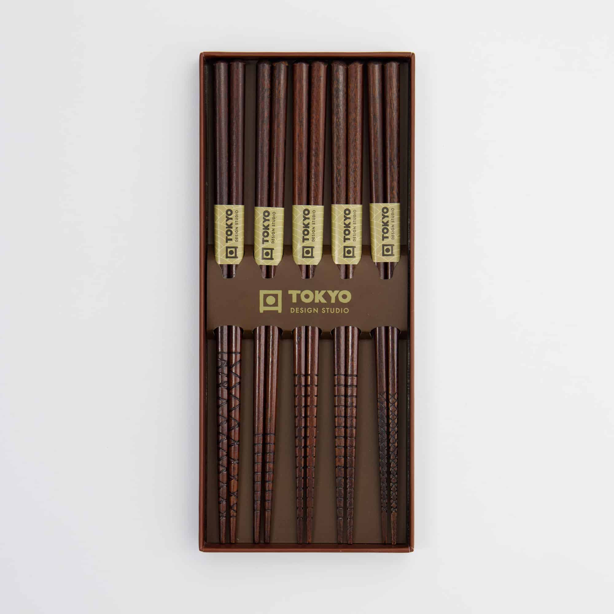 Tokyo Design Studio – Chopsticks Giftset - Set van vijf - Ukiyoe - Afbeelding 3