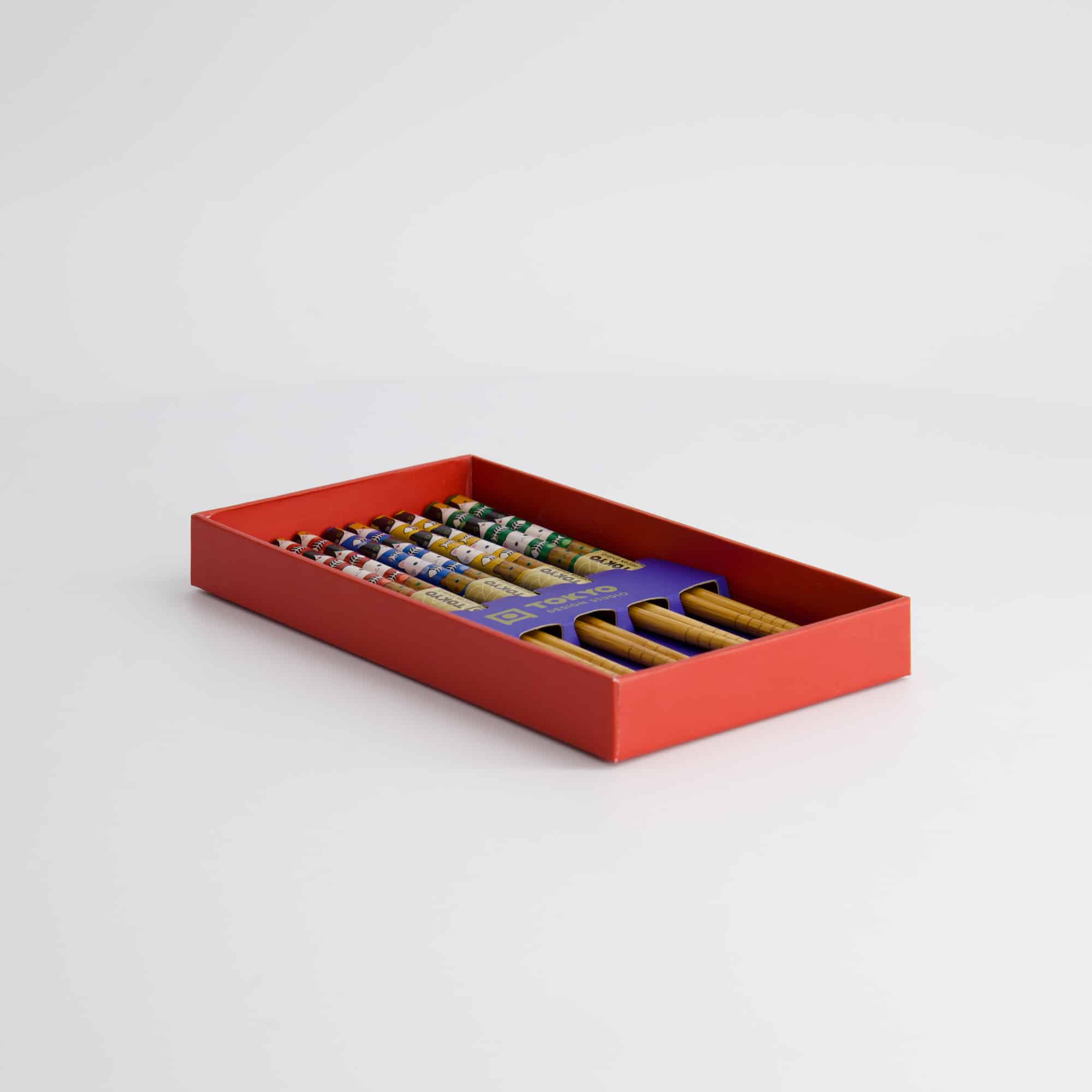 Tokyo Design Studio - Kinderen Chopstick Giftset/5 - Katten - Afbeelding 5