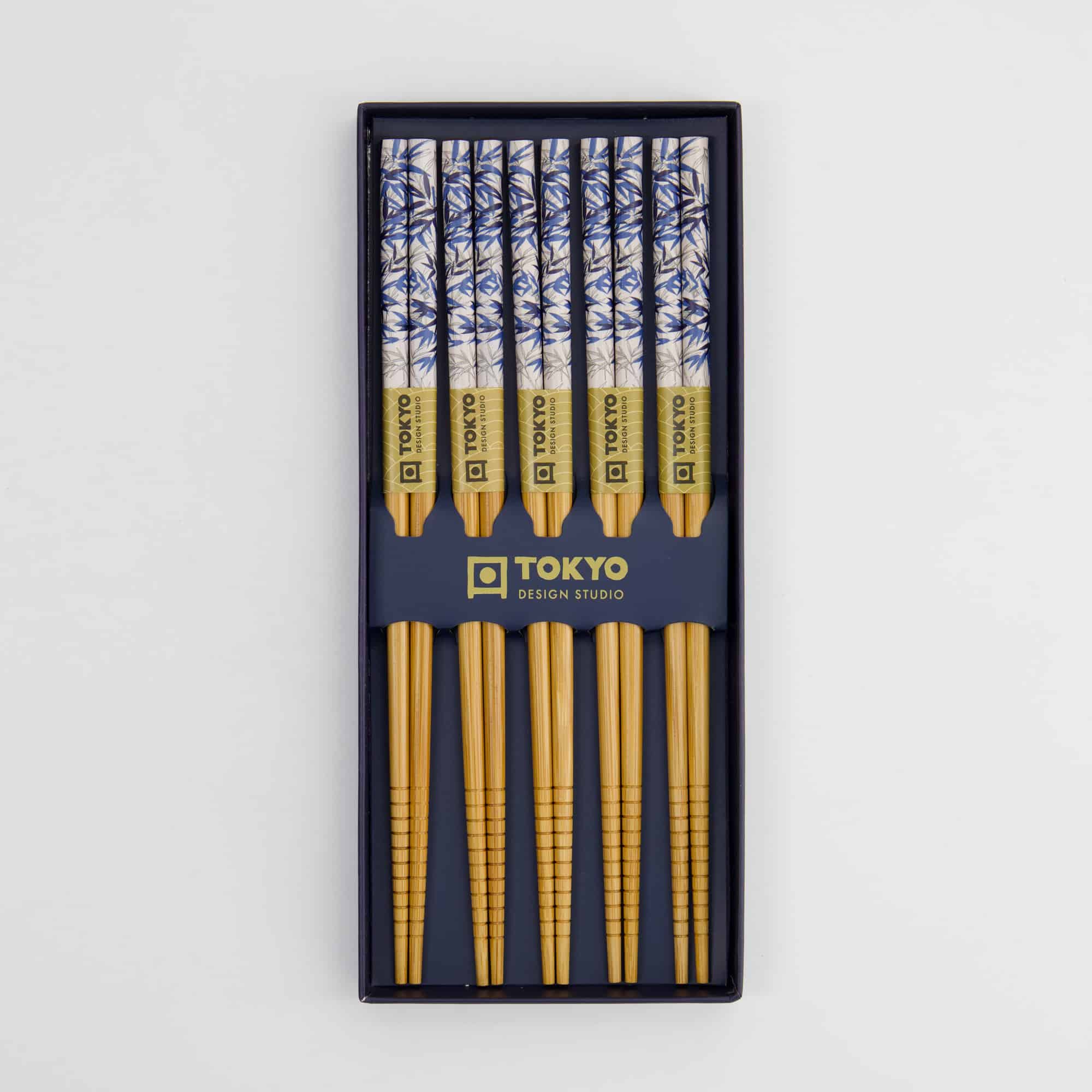 Tokyo Design Studio - Chopstick Giftset - Blue Bamboo - vijfdelig - Afbeelding 3